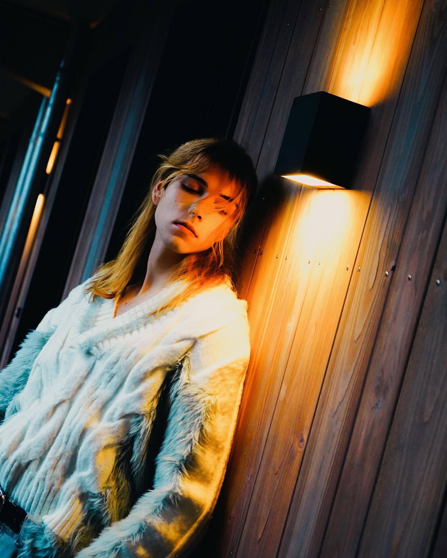 【23s September.】Plush V-neck Loose Sweater-IYAMIUIO