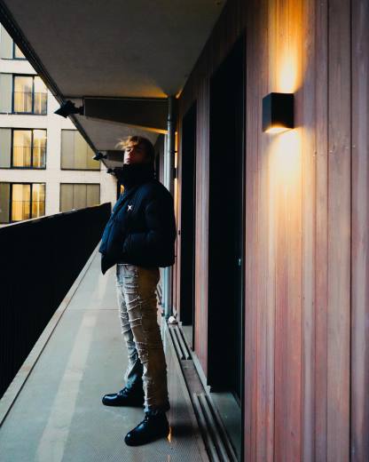 High Neck Asymmetrical Design Winter Coat-IYAMIUIO