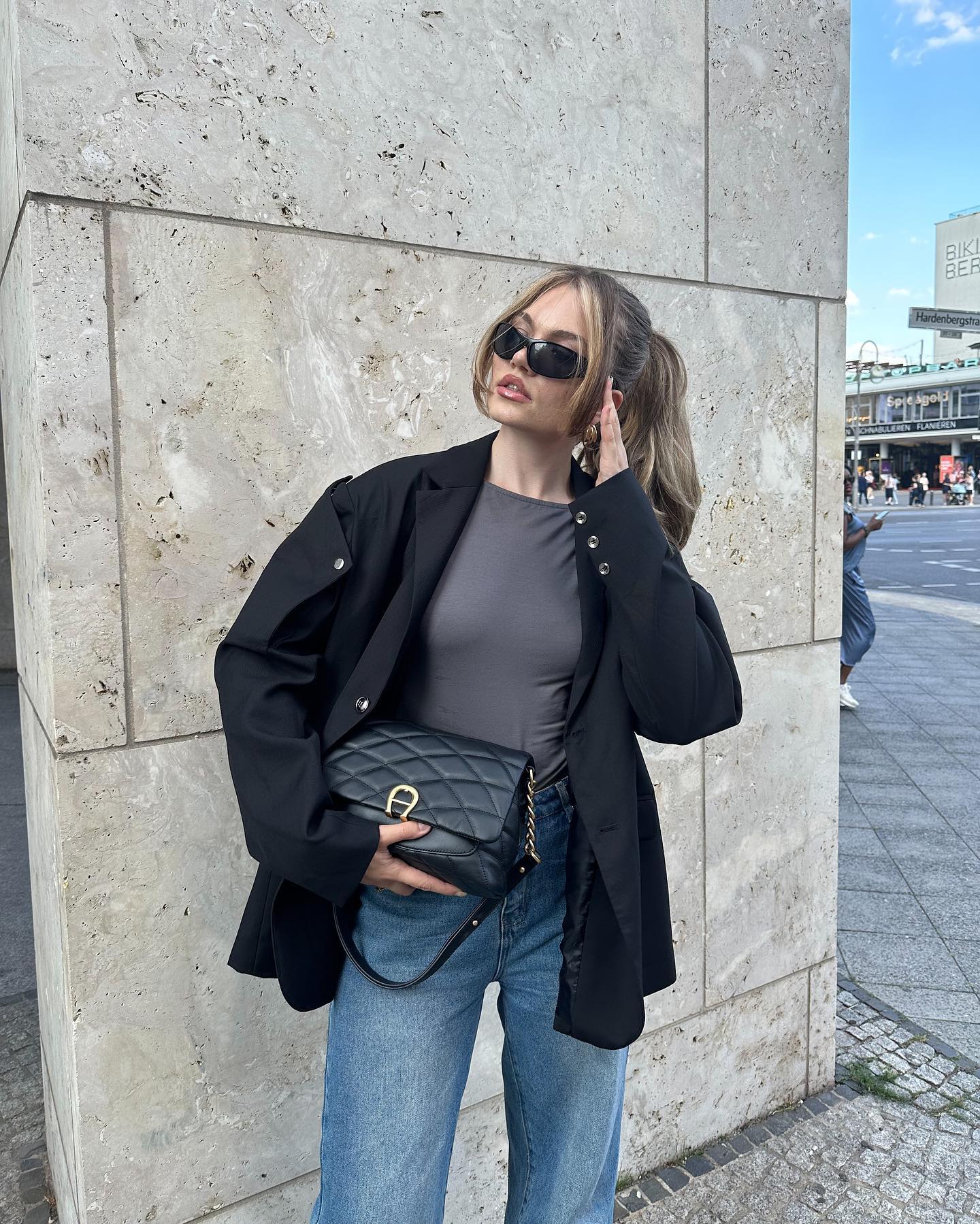 【23s July.】Button Shoulder Pad Suit-IYAMIUIO