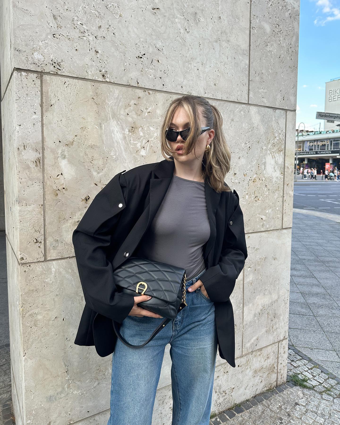 【23s July.】Button Shoulder Pad Suit-IYAMIUIO