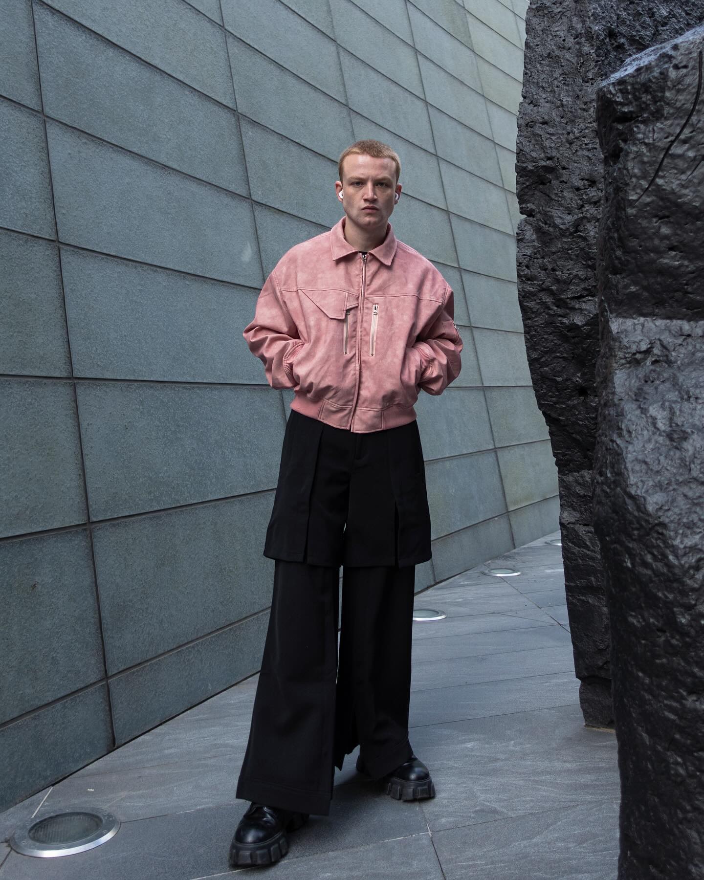 【23s August】Gradient Shoulder Pad Jacket-IYAMIUIO