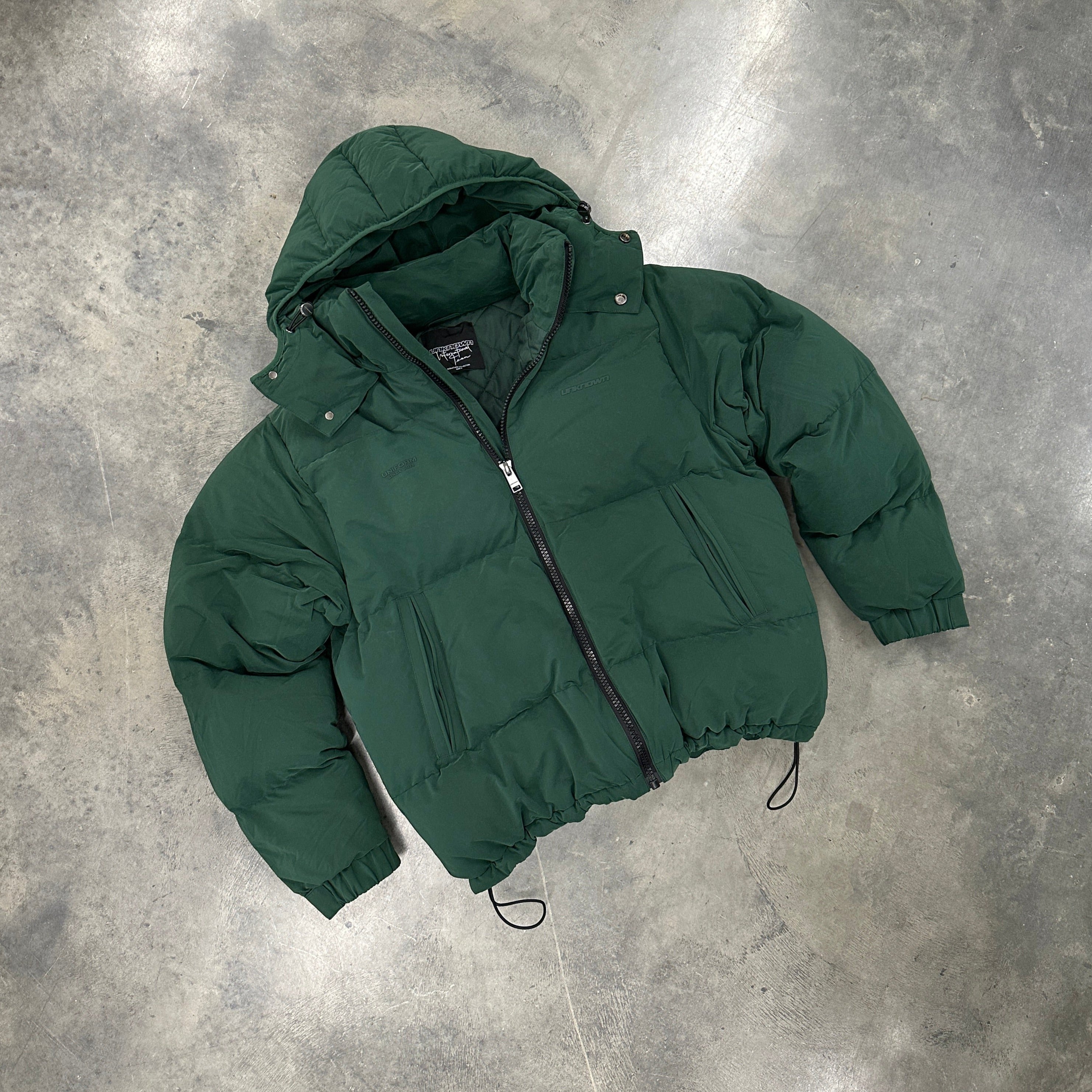 GREEN RHINESTONE PUFFER-IYAMIUIO