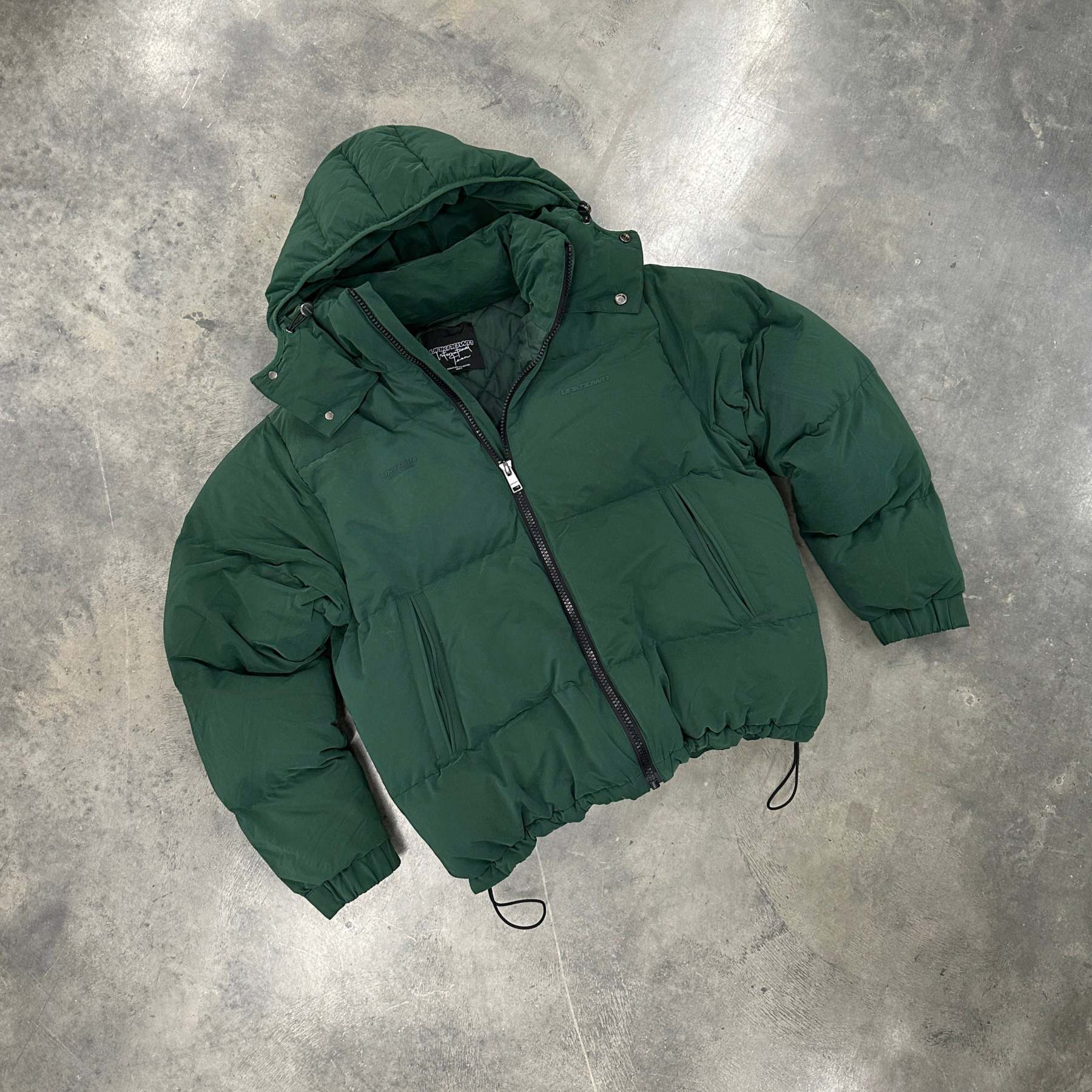 GREEN RHINESTONE PUFFER-IYAMIUIO