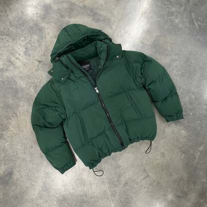 GREEN RHINESTONE PUFFER-IYAMIUIO