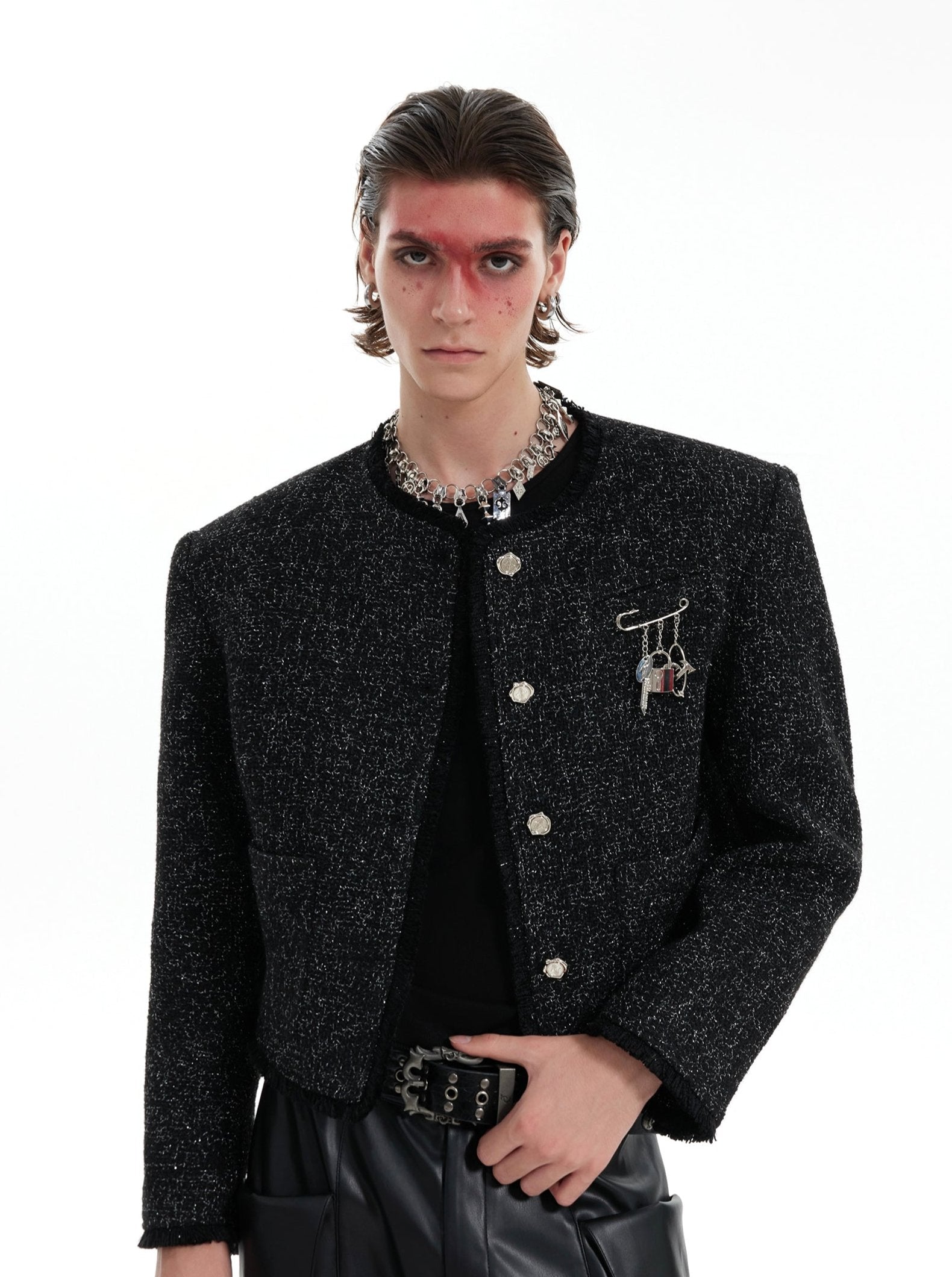 【24s Oct.】Chanel Style Shiny Texture Light Luxury Jacket-IYAMIUIO