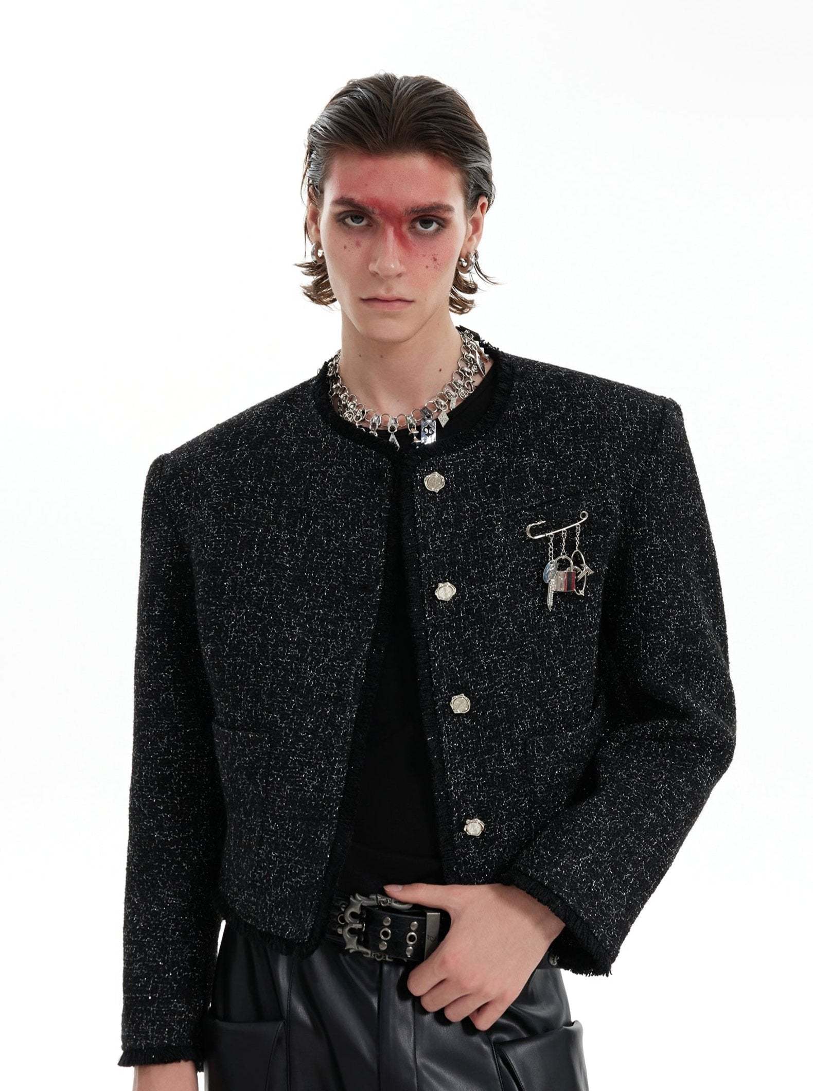 【24s Oct.】Chanel Style Shiny Texture Light Luxury Jacket-IYAMIUIO