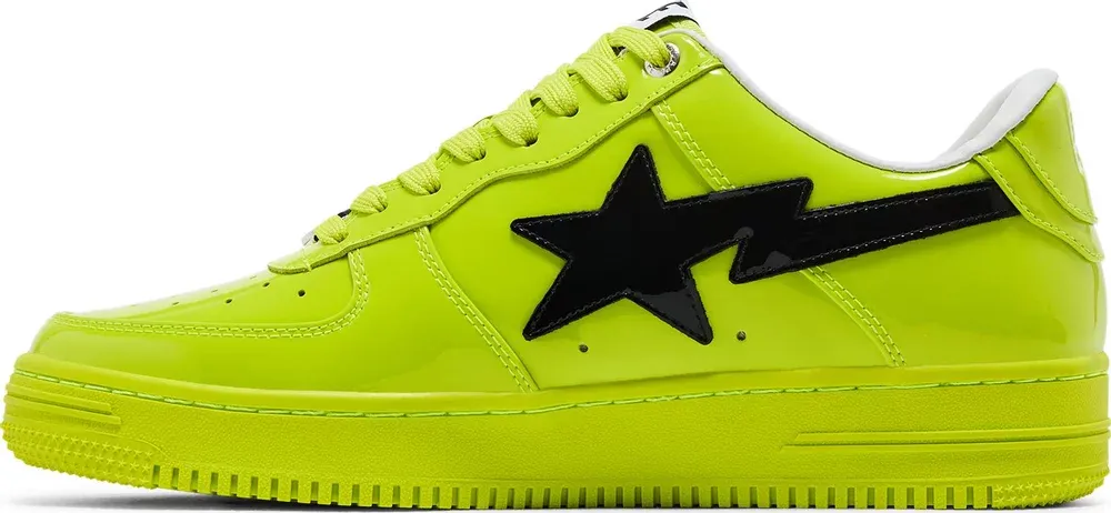 A Bathing Ape Bape Sta Low Sneakers 'Black Green' 1F70-191-004RED