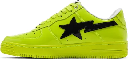 A Bathing Ape Bape Sta Low Sneakers 'Black Green' 1F70-191-004RED