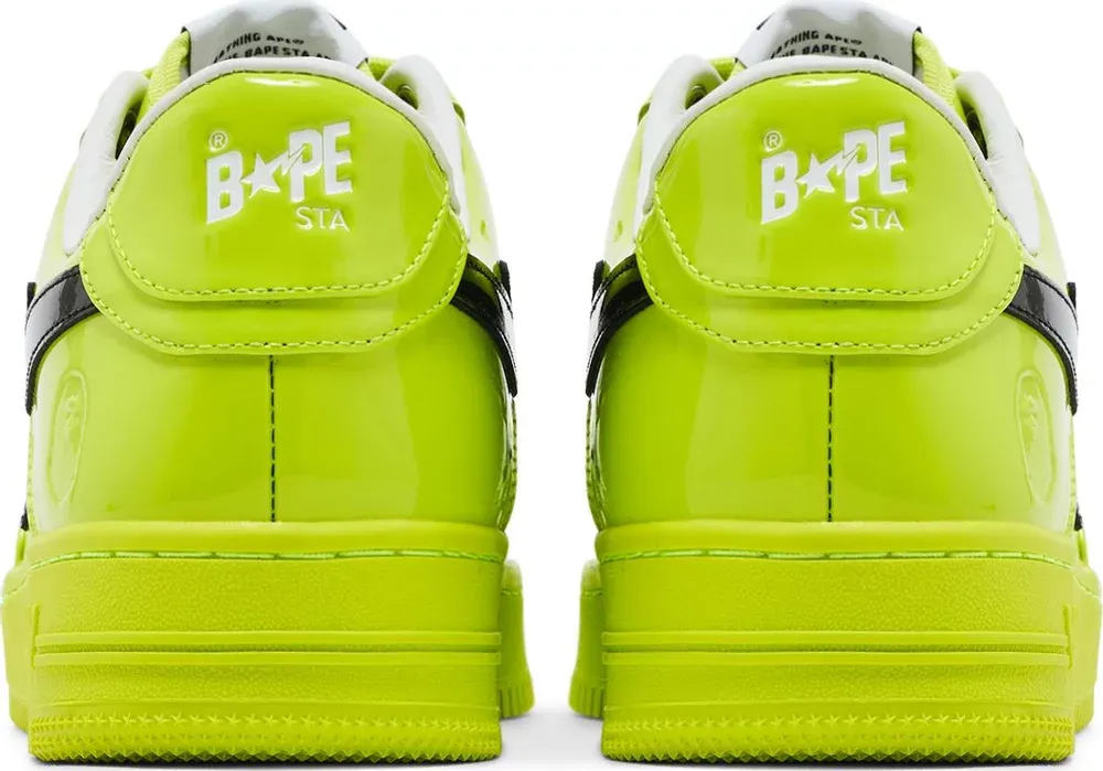 A Bathing Ape Bape Sta Low Sneakers 'Black Green' 1F70-191-004RED