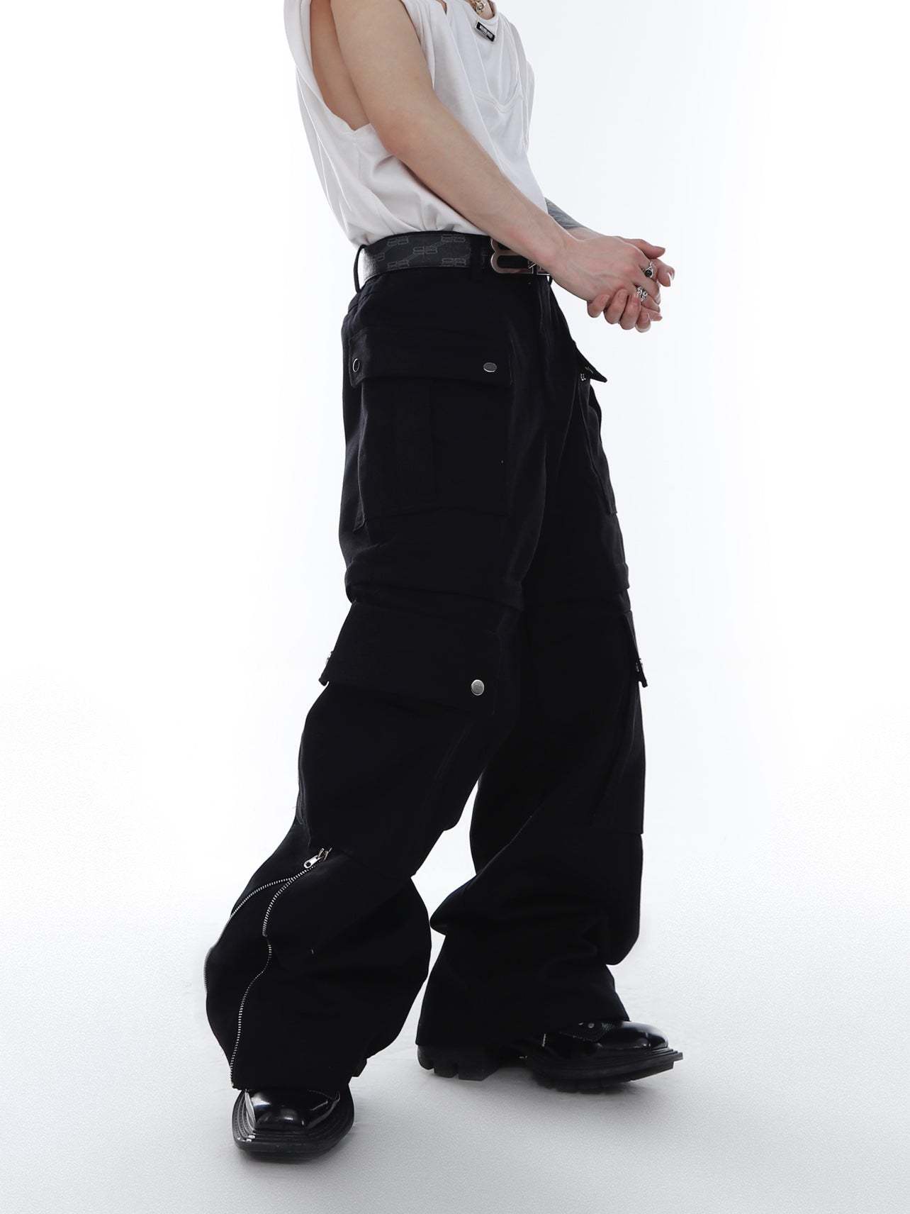 【23s Feb.】Knife Cut Cargo Pants-IYAMIUIO