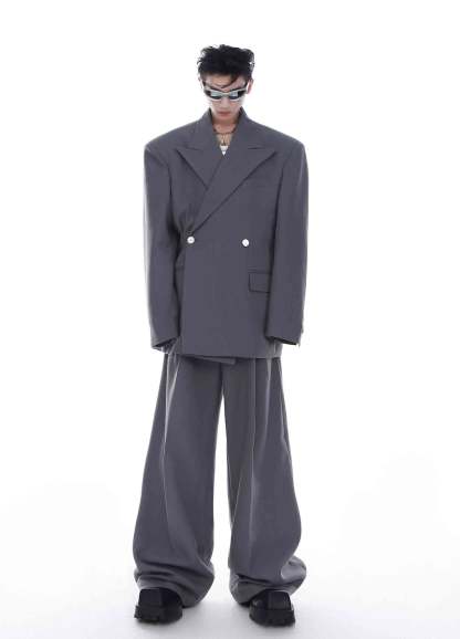 【23s Feb.】High Shoulder Twill Button Design Top Suit-IYAMIUIO