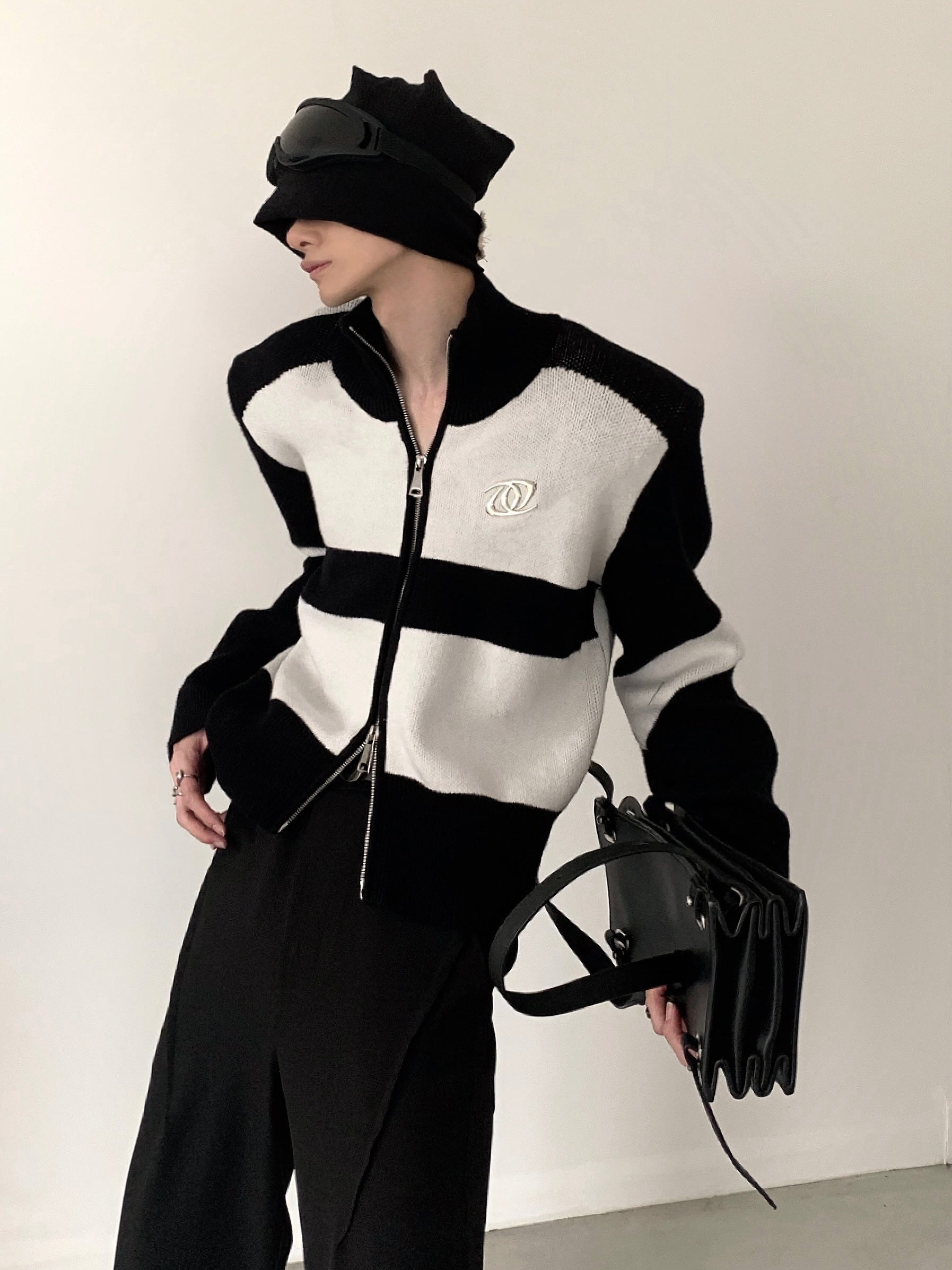 【23s November.】Metal Zipper Sweater Jacket-IYAMIUIO