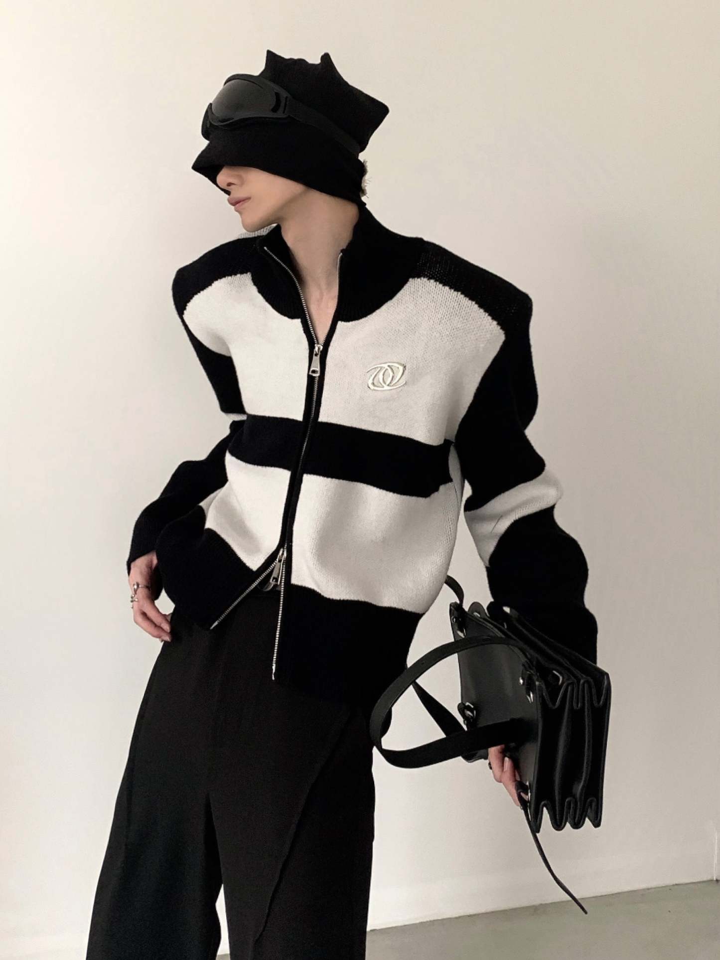 【23s November.】Metal Zipper Sweater Jacket-IYAMIUIO