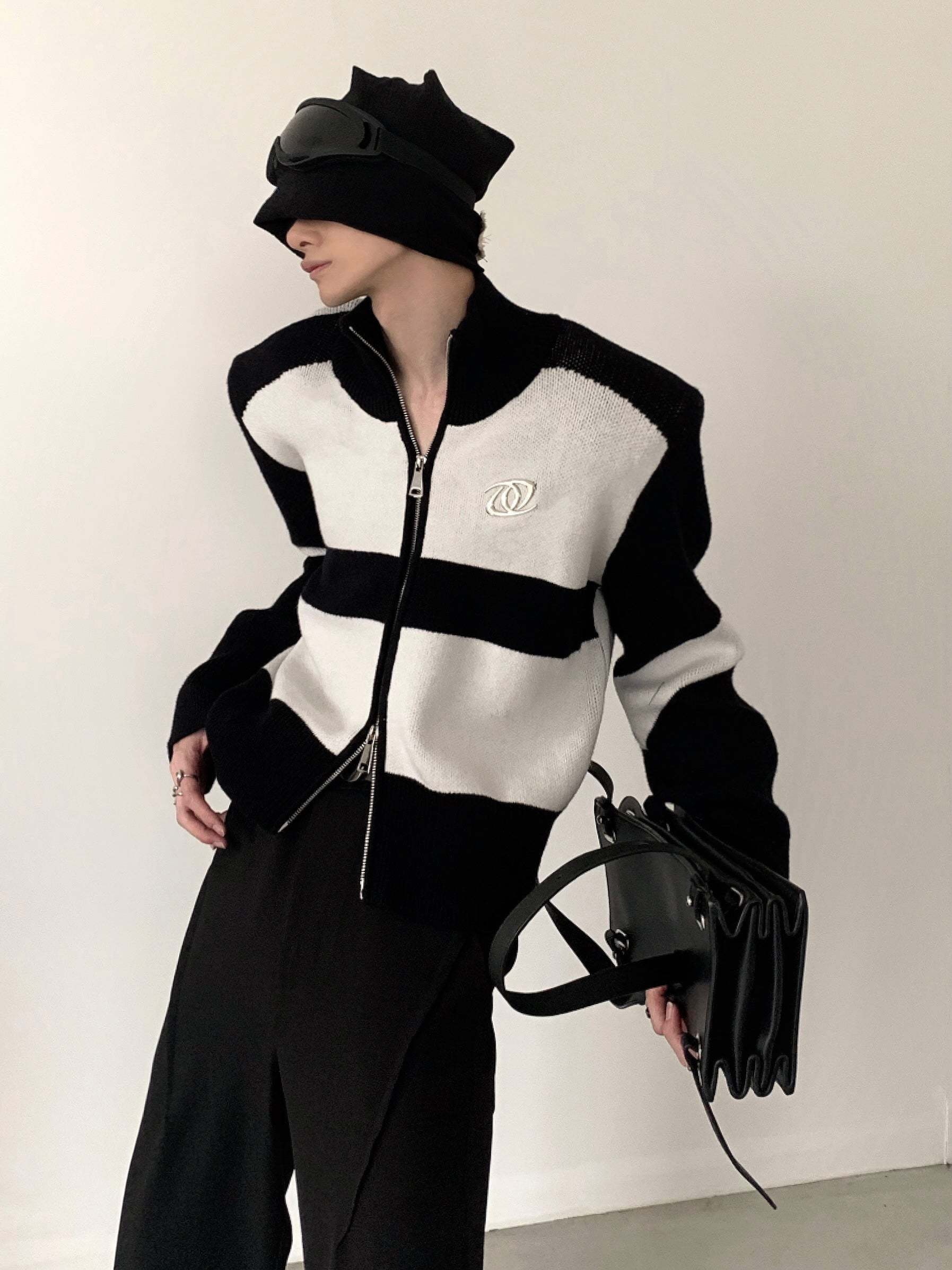 【23s November.】Metal Zipper Sweater Jacket-IYAMIUIO