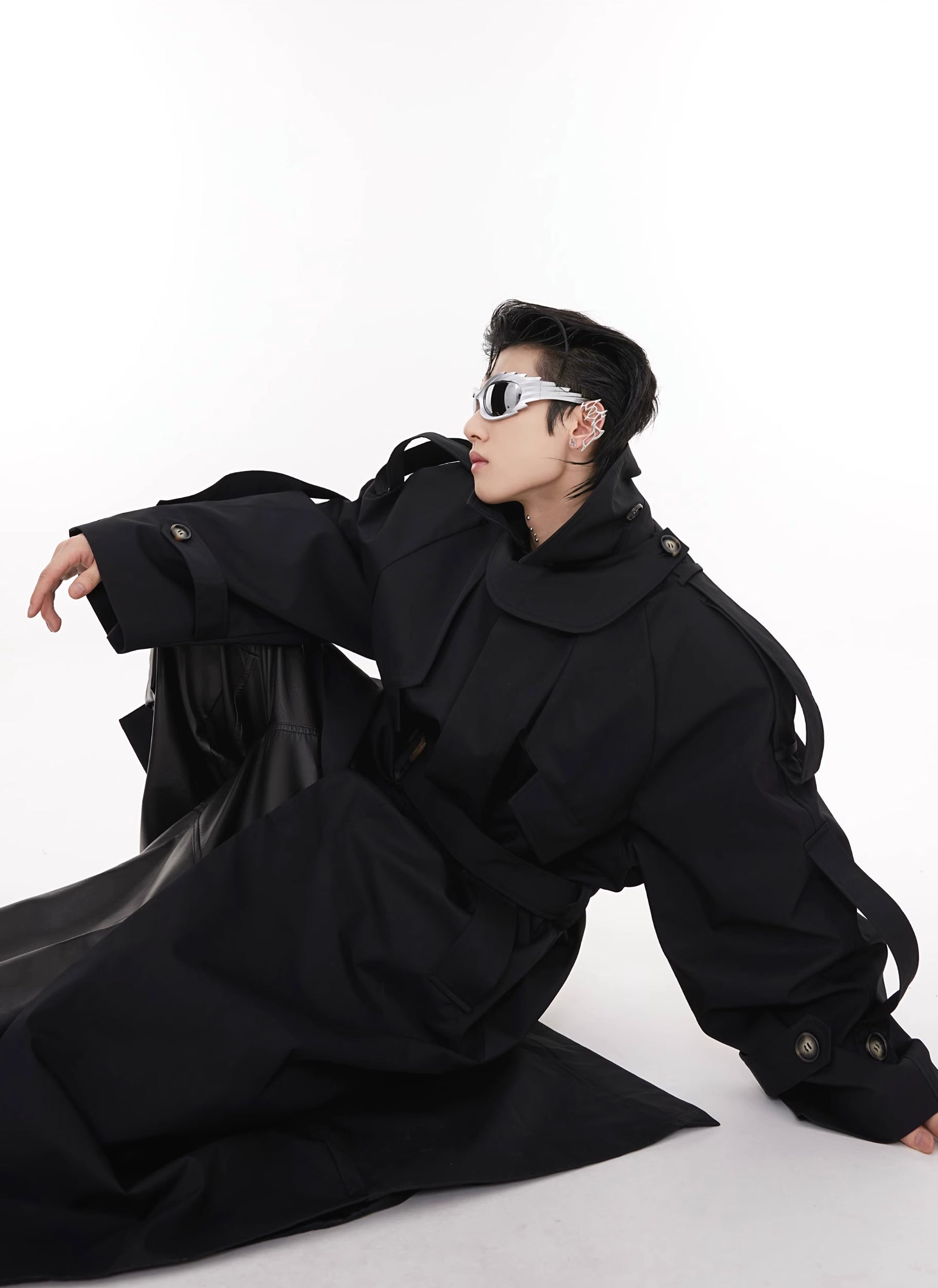 【23s August.】Turtleneck Shoulder Pad Coat-IYAMIUIO