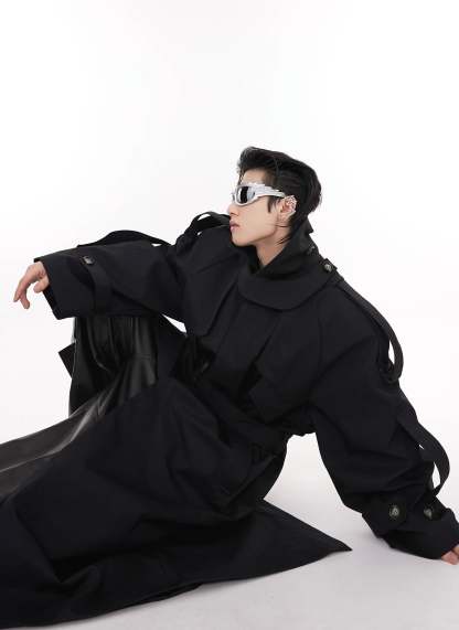 【23s August.】Turtleneck Shoulder Pad Coat-IYAMIUIO