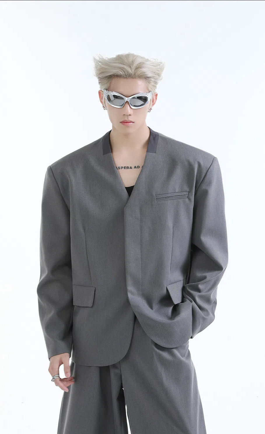 【24s Aug.】Casual Simple Large V-neck Suit-IYAMIUIO