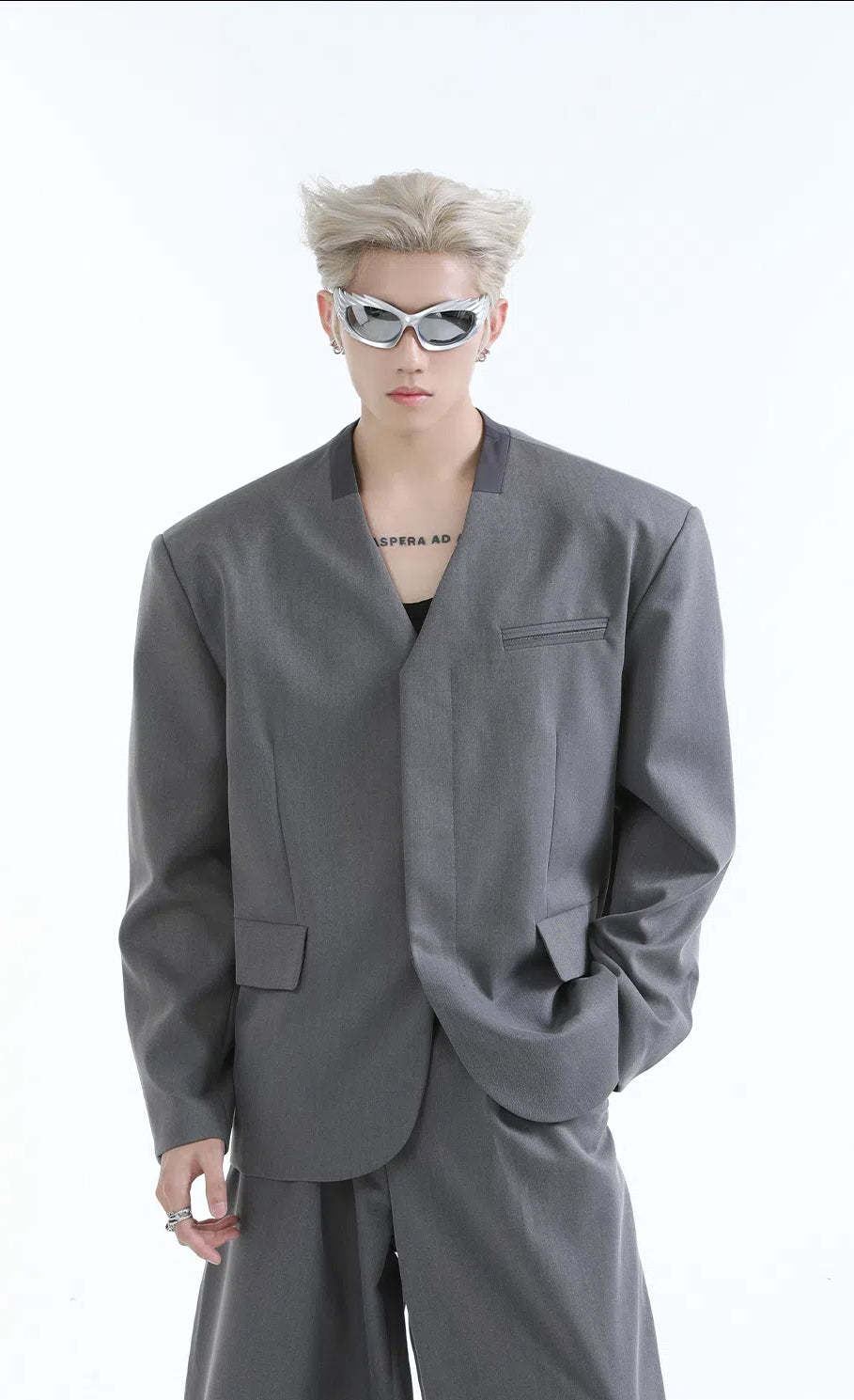 【24s Aug.】Casual Simple Large V-neck Suit-IYAMIUIO