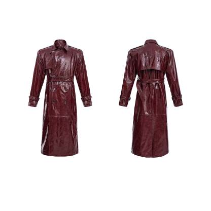【24s Oct.】Shiny Belted Trench Coat-IYAMIUIO