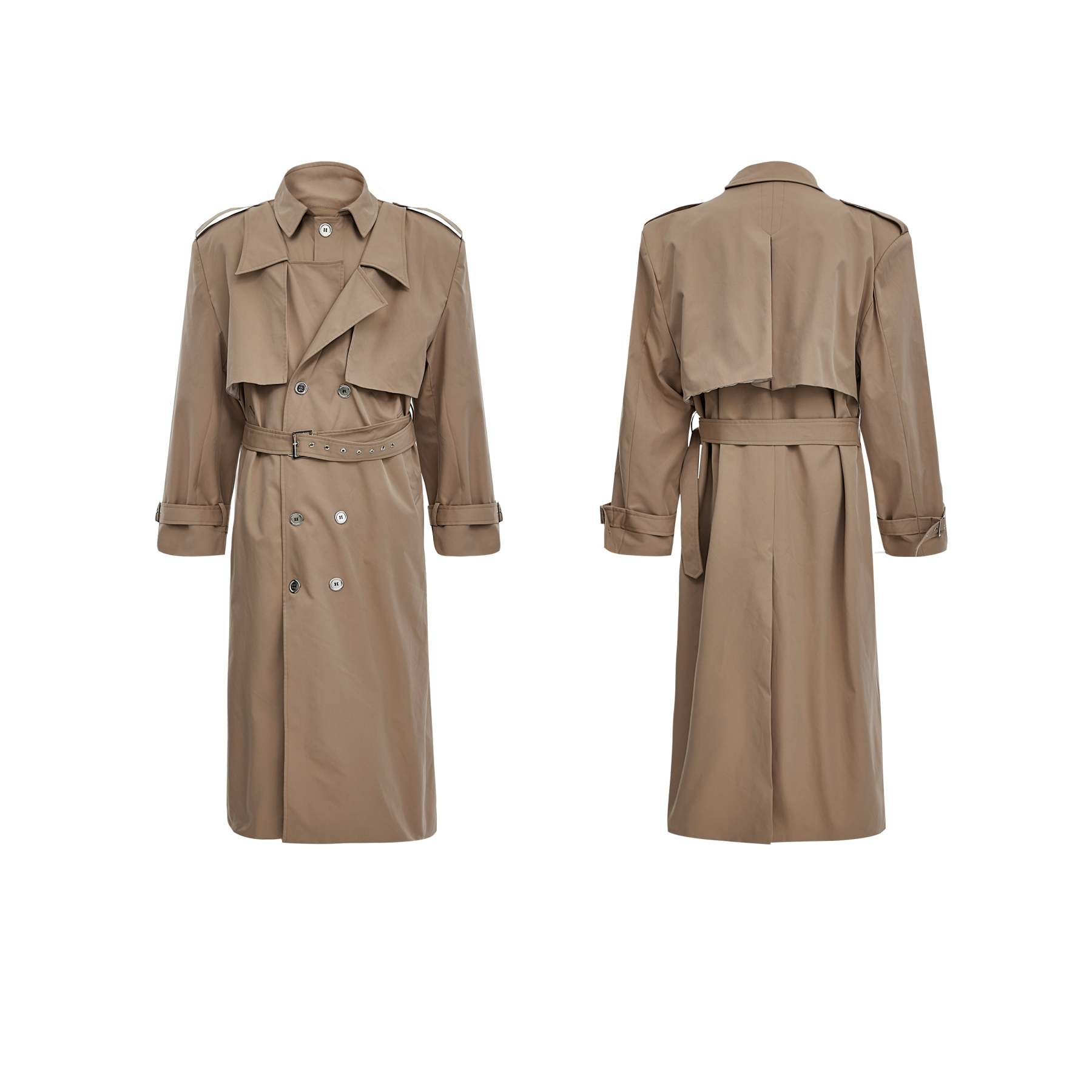 【24s Oct.】Double-Breasted Trench Coat-IYAMIUIO