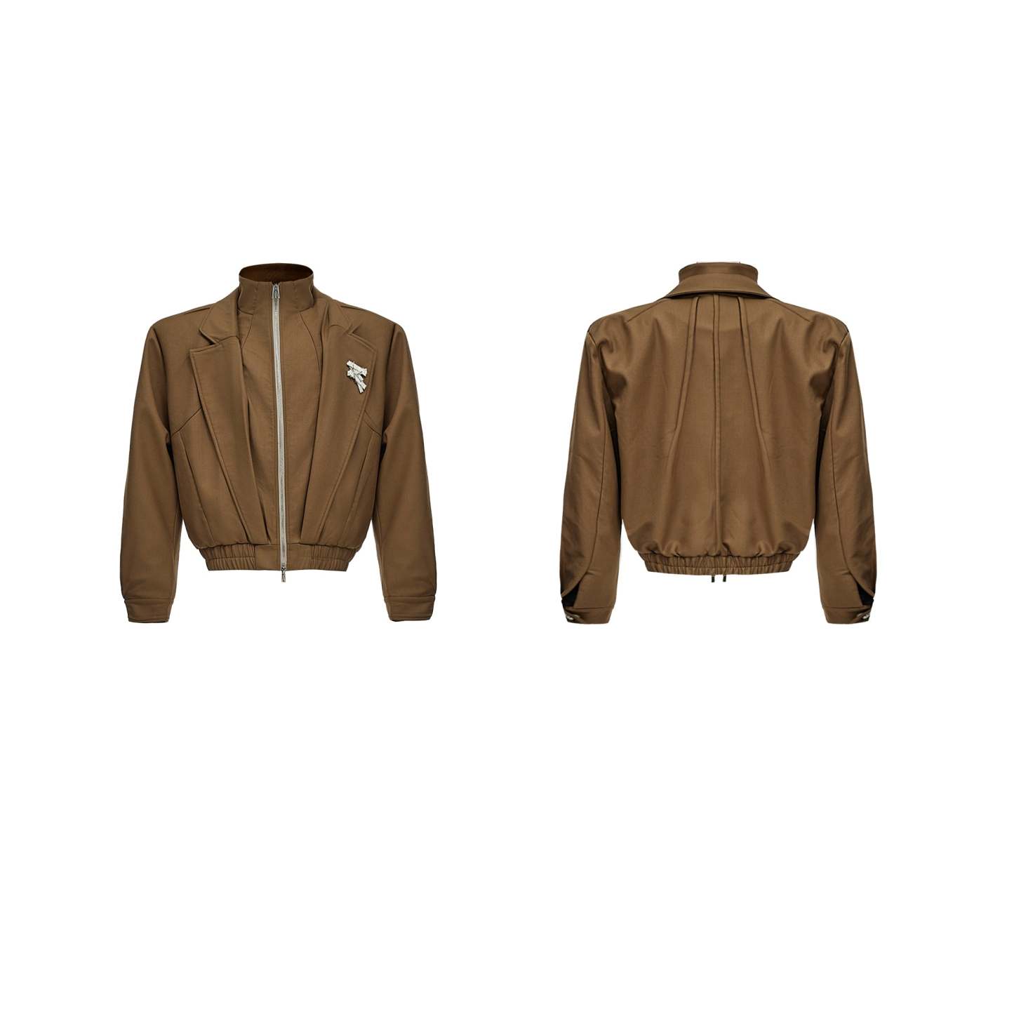 【24s Oct.】Double Collar Patchwork Jacket-IYAMIUIO