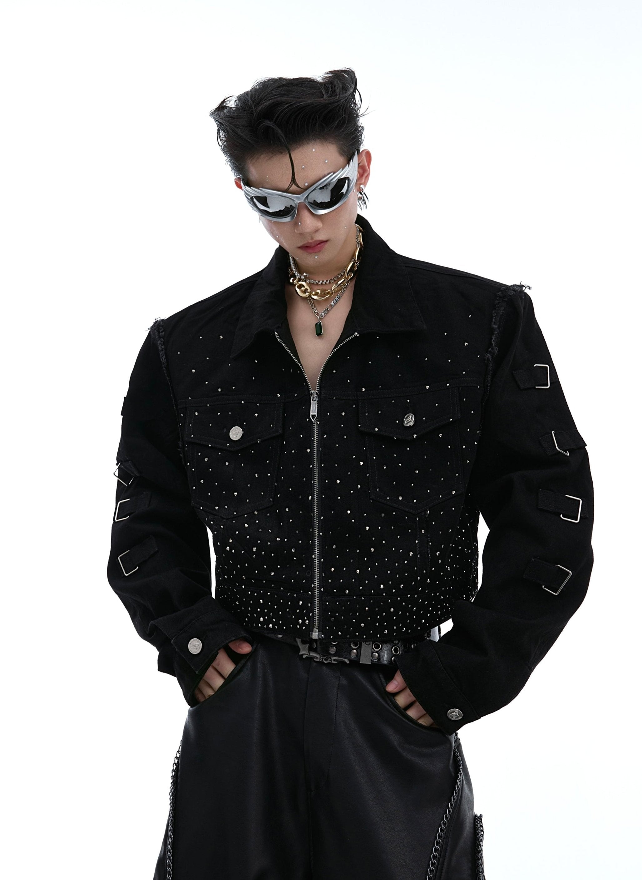 【24s Aug.】Flash Diamond Gradient Pioneer Gorgeous Short Jacket-IYAMIUIO