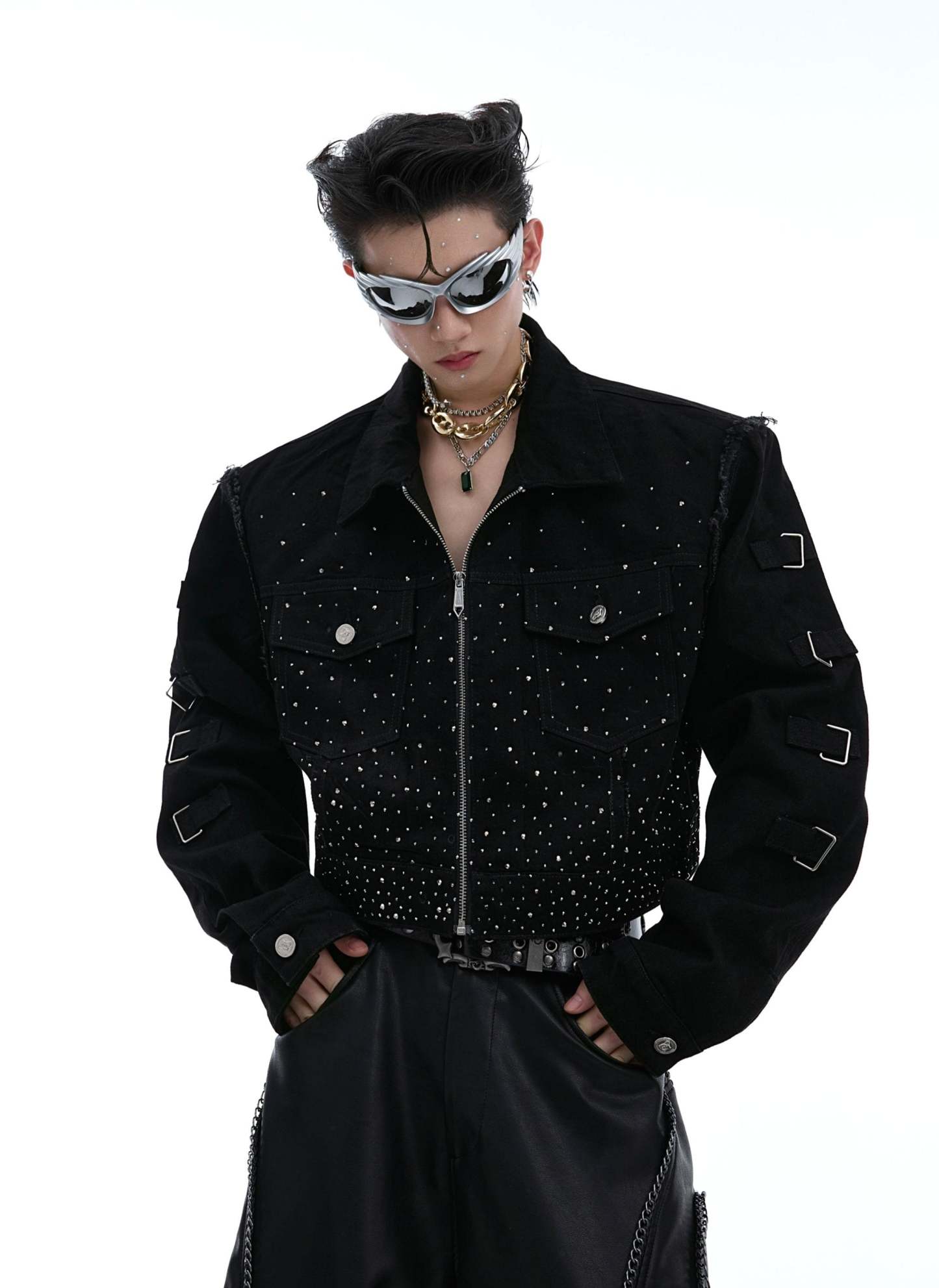 【24s Aug.】Flash Diamond Gradient Pioneer Gorgeous Short Jacket-IYAMIUIO