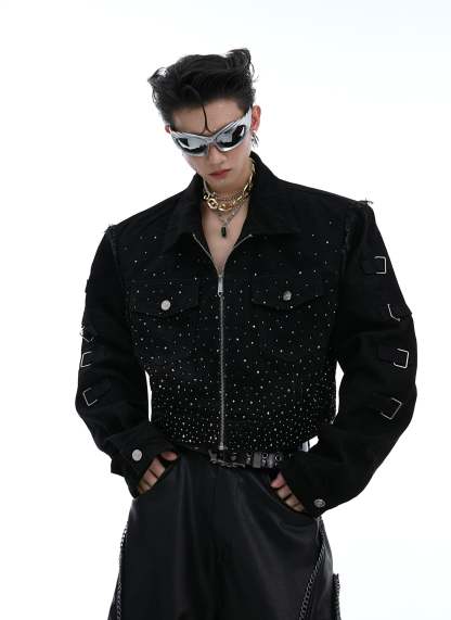 【24s Aug.】Flash Diamond Gradient Pioneer Gorgeous Short Jacket-IYAMIUIO