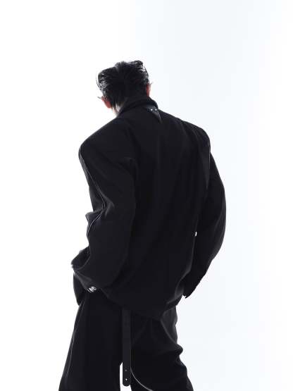 【23s Feb.】PU Shoulder Pad Jacket-IYAMIUIO
