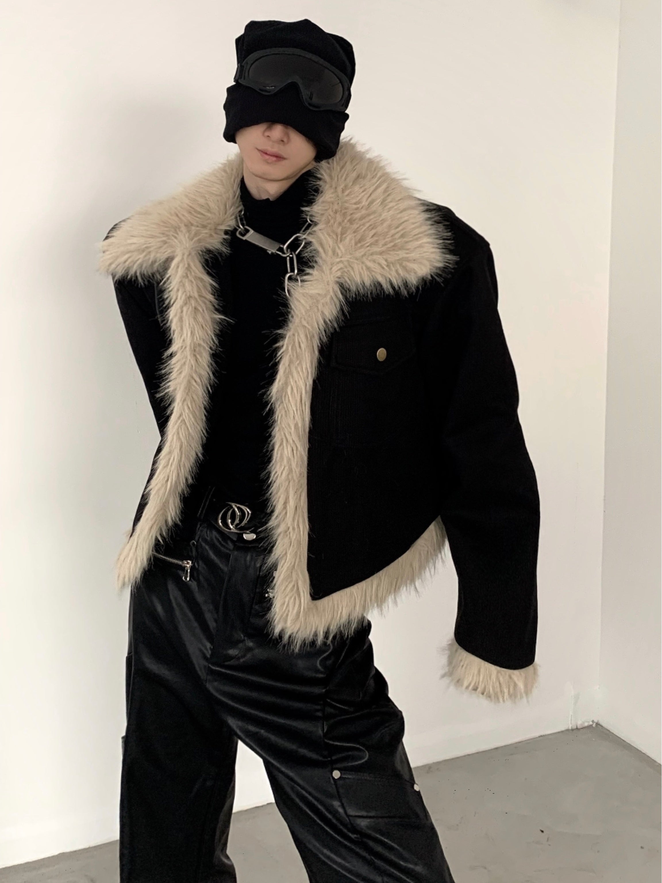 【23s December.】Retro Fur Collar Design Jacket-IYAMIUIO