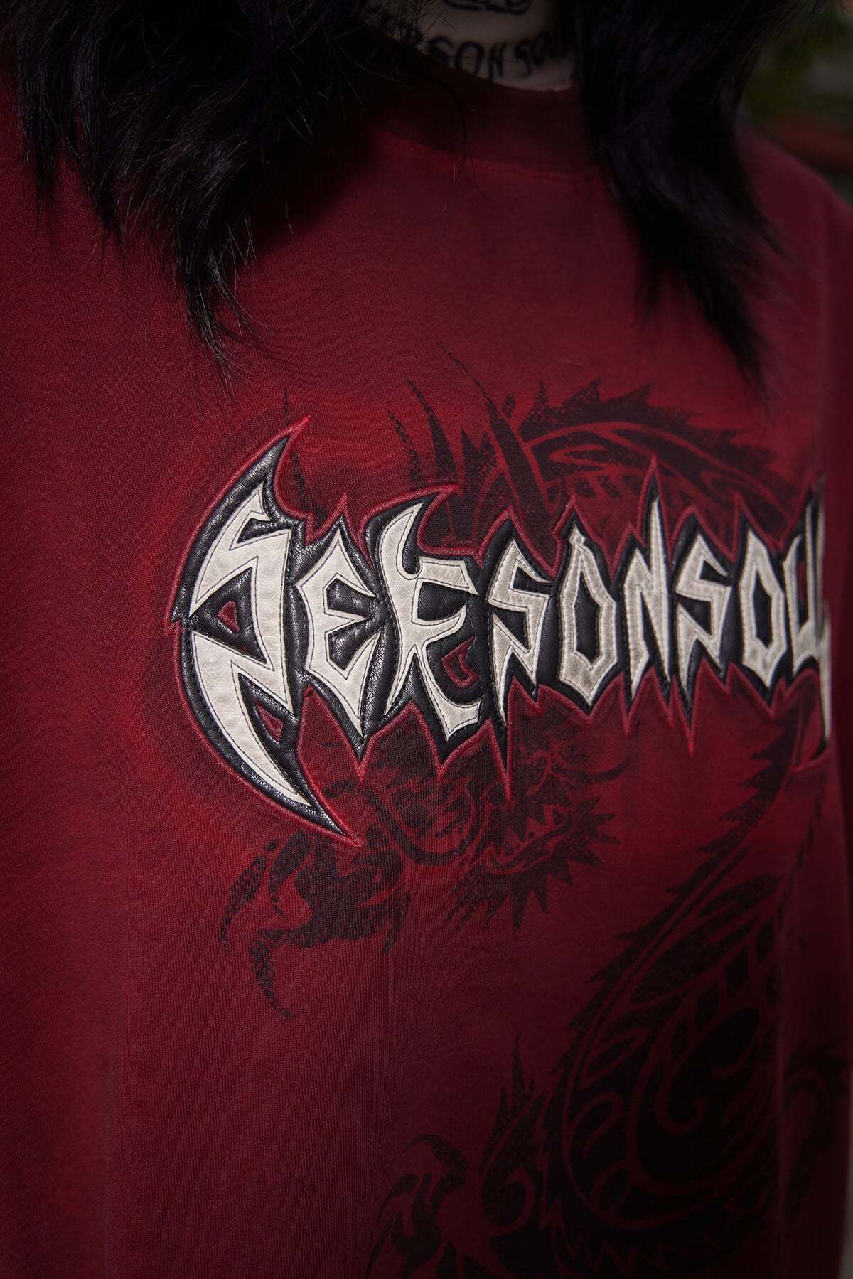 Personsoul Dragon Graphic Print T-shirt-IYAMIUIO