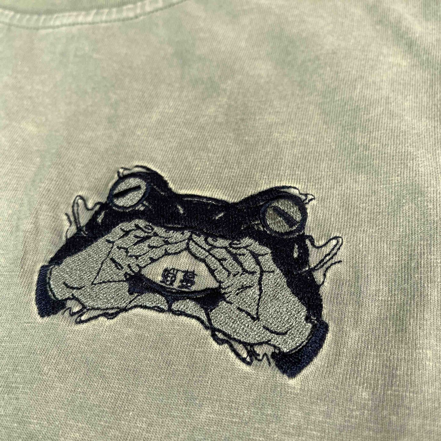 Toad Embroidery T-shirt-IYAMIUIO