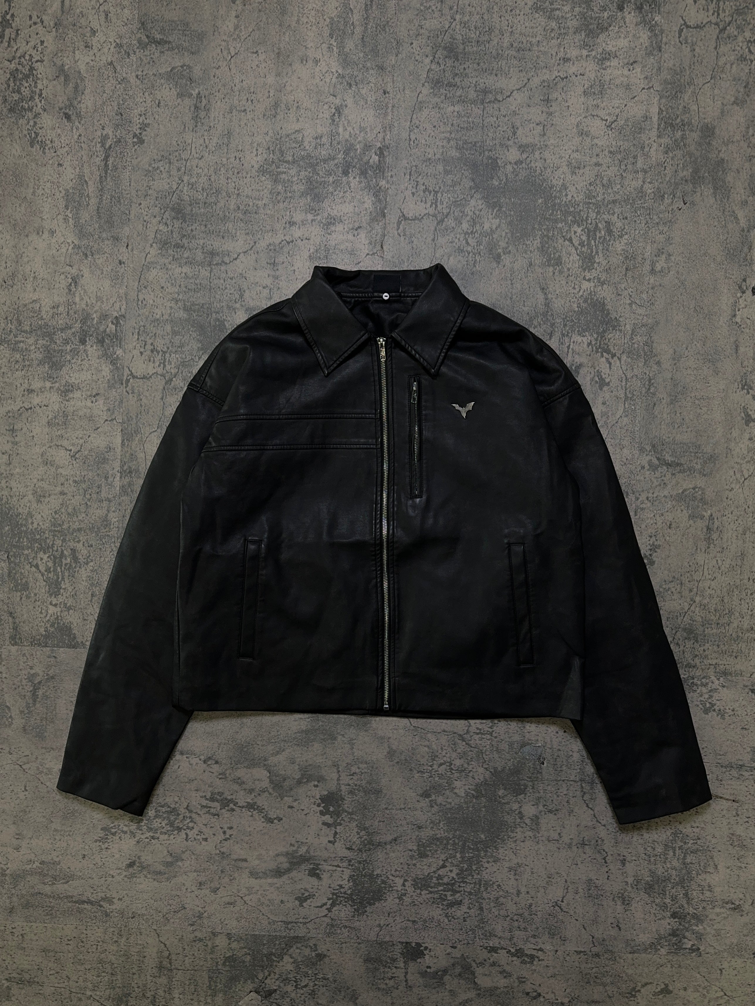 AGED LEATHER JACKET-IYAMIUIO