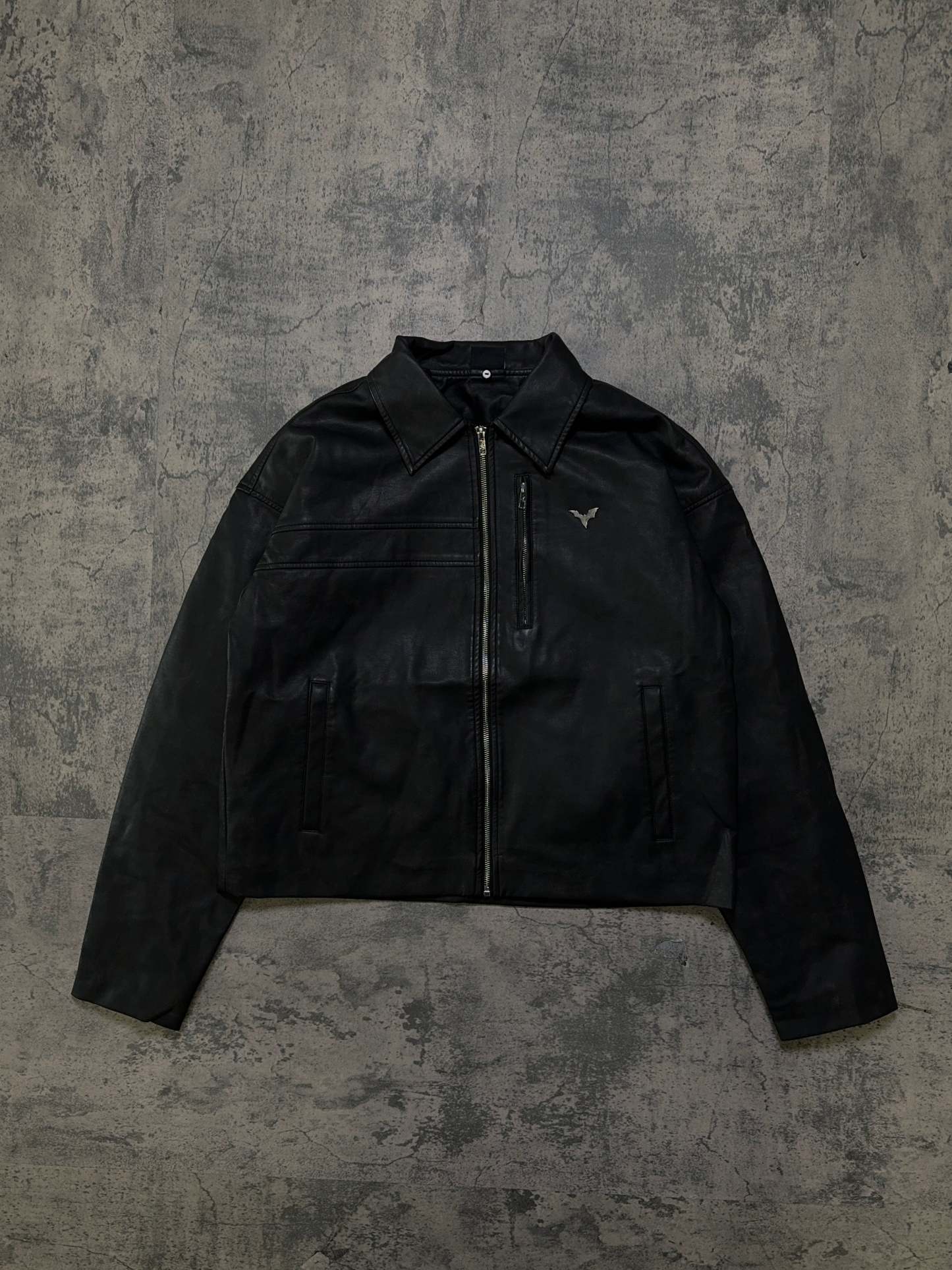 AGED LEATHER JACKET-IYAMIUIO