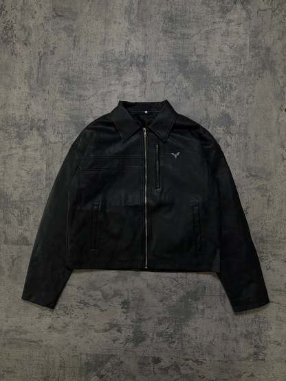 AGED LEATHER JACKET-IYAMIUIO