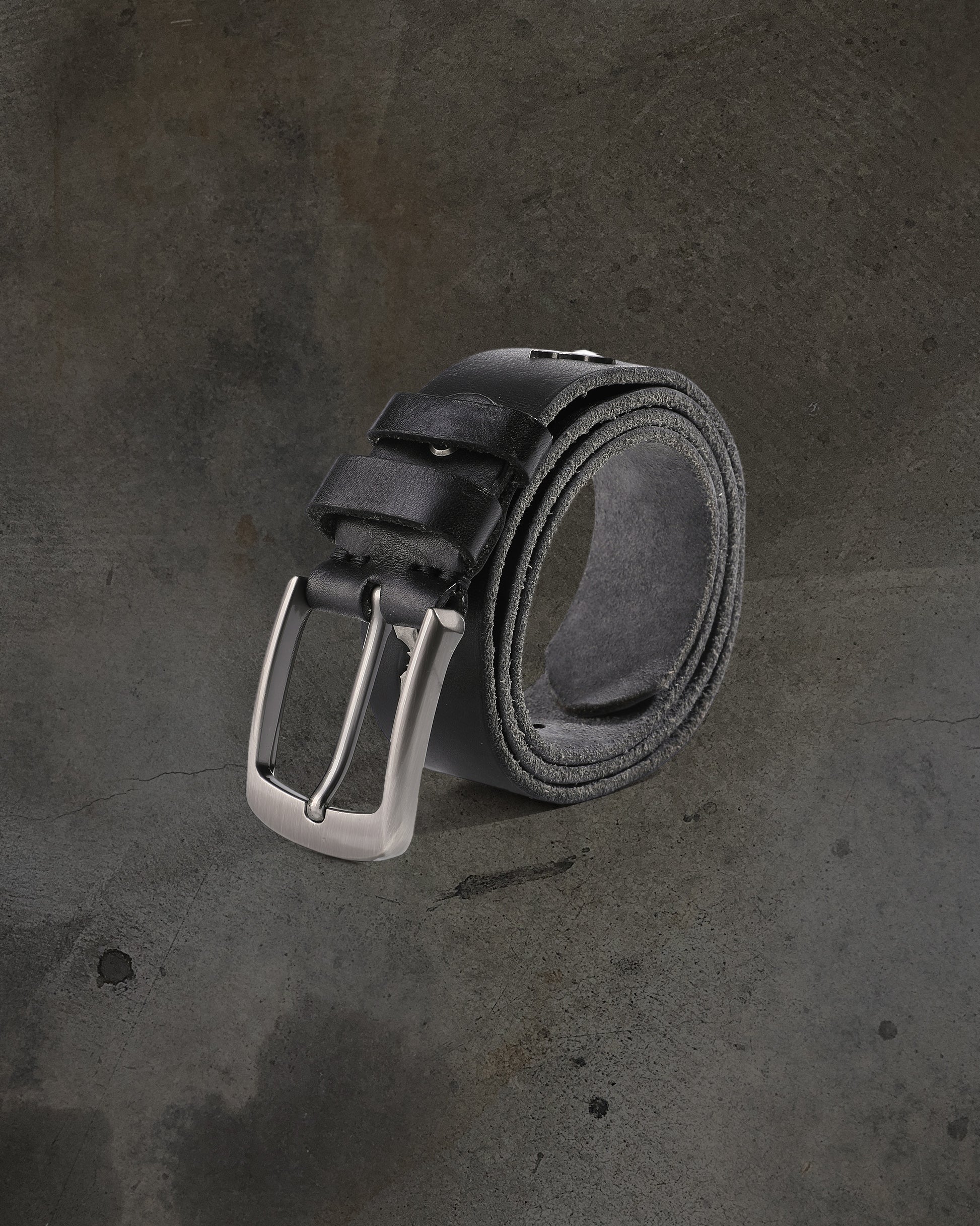 DITCH BAT LEATHER BELT (NOIR)-IYAMIUIO