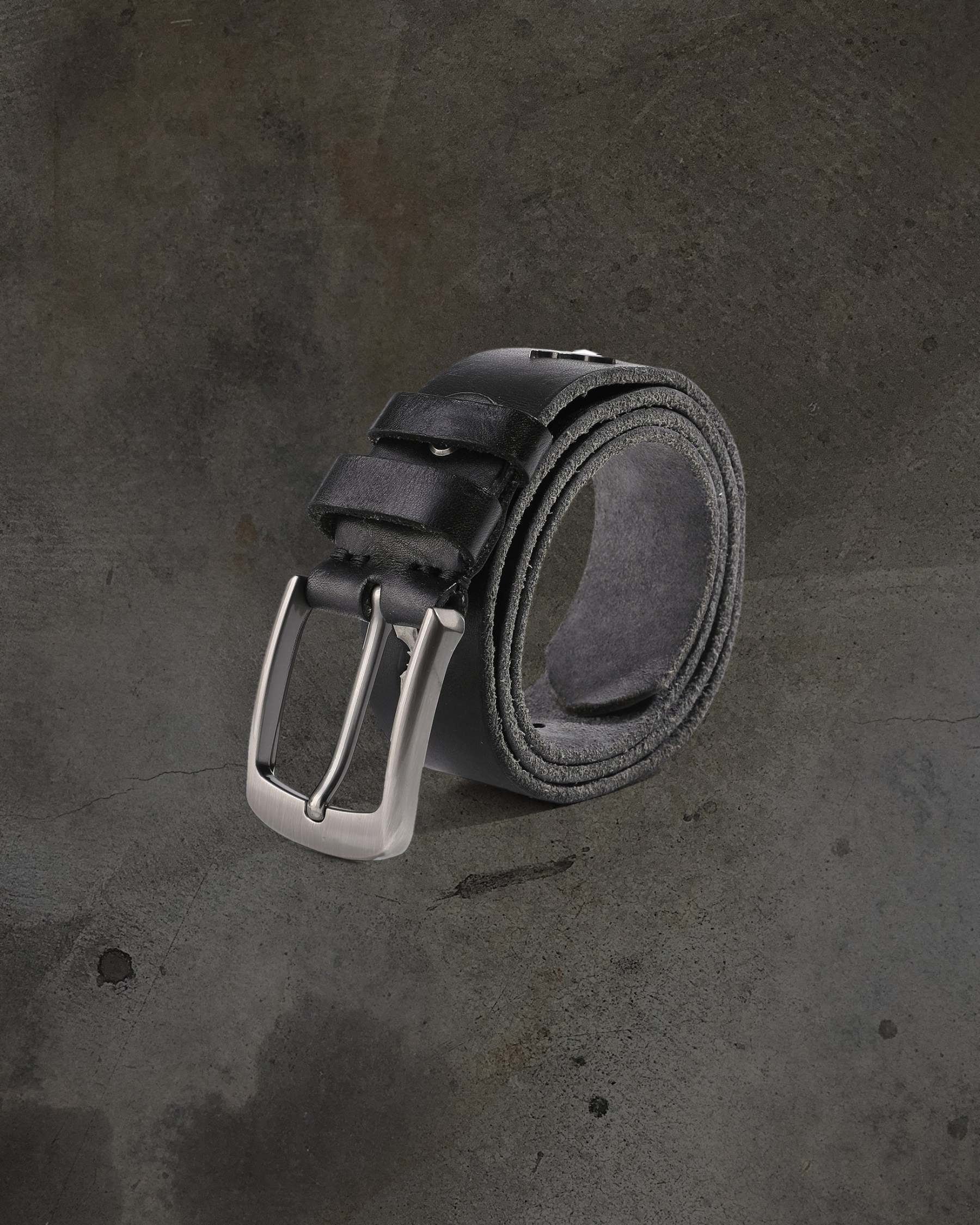 DITCH BAT LEATHER BELT (NOIR)-IYAMIUIO