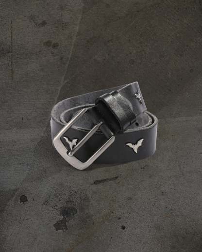 DITCH BAT LEATHER BELT (NOIR)-IYAMIUIO
