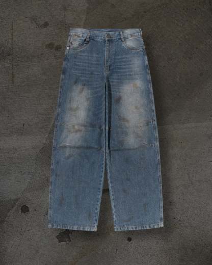 BAGGY DENIM (MUDDY)-IYAMIUIO