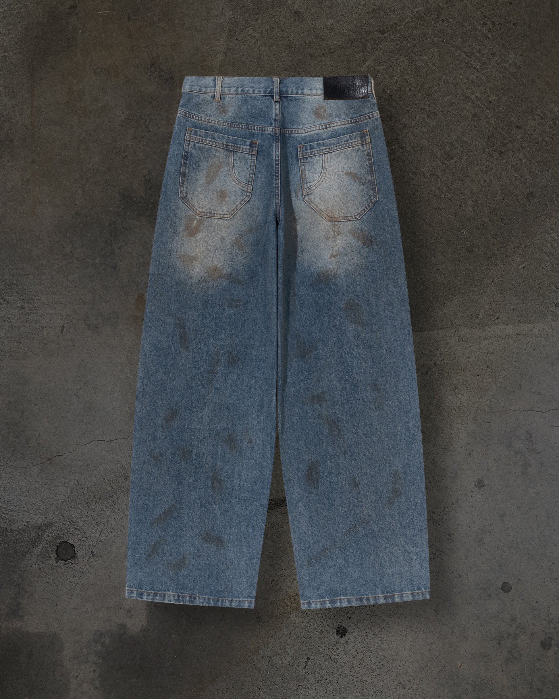 BAGGY DENIM (MUDDY)-IYAMIUIO