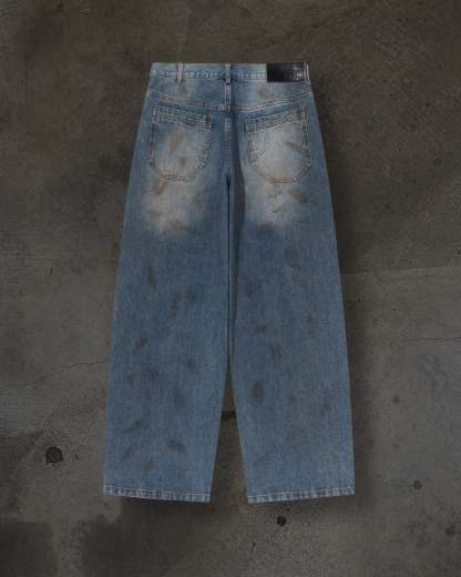 BAGGY DENIM (MUDDY)-IYAMIUIO