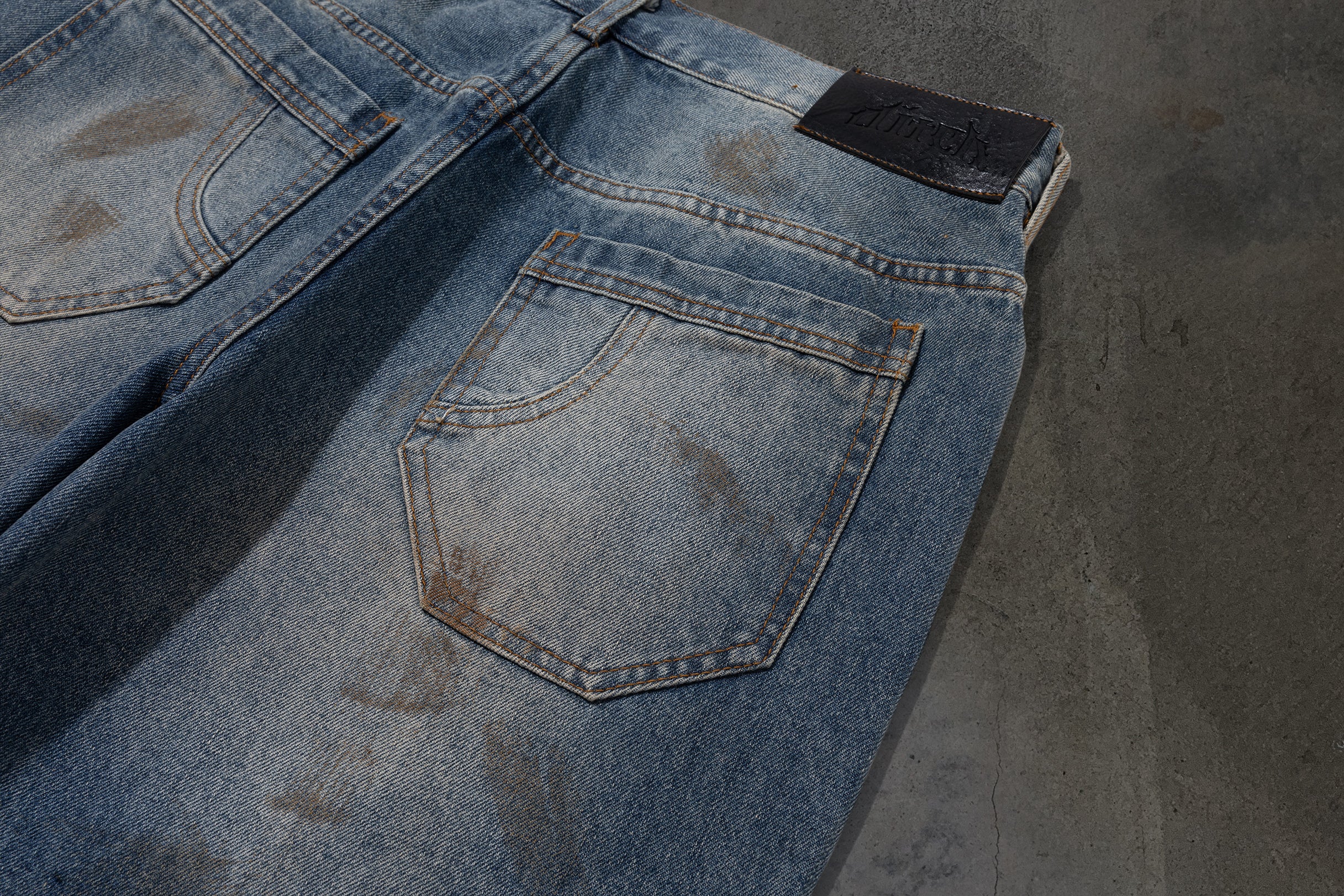 BAGGY DENIM (MUDDY)-IYAMIUIO