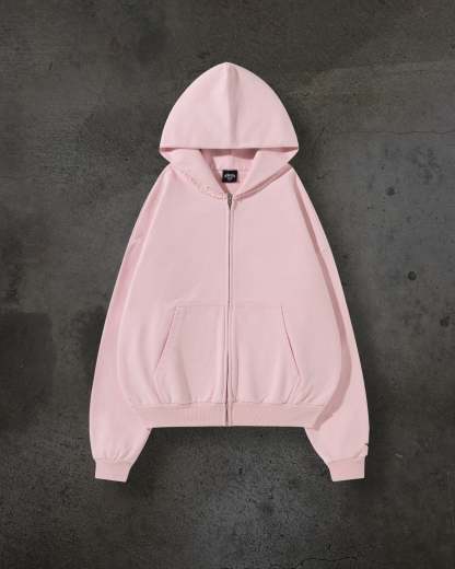 BLANK ZIPUP (BABY PINK)-IYAMIUIO