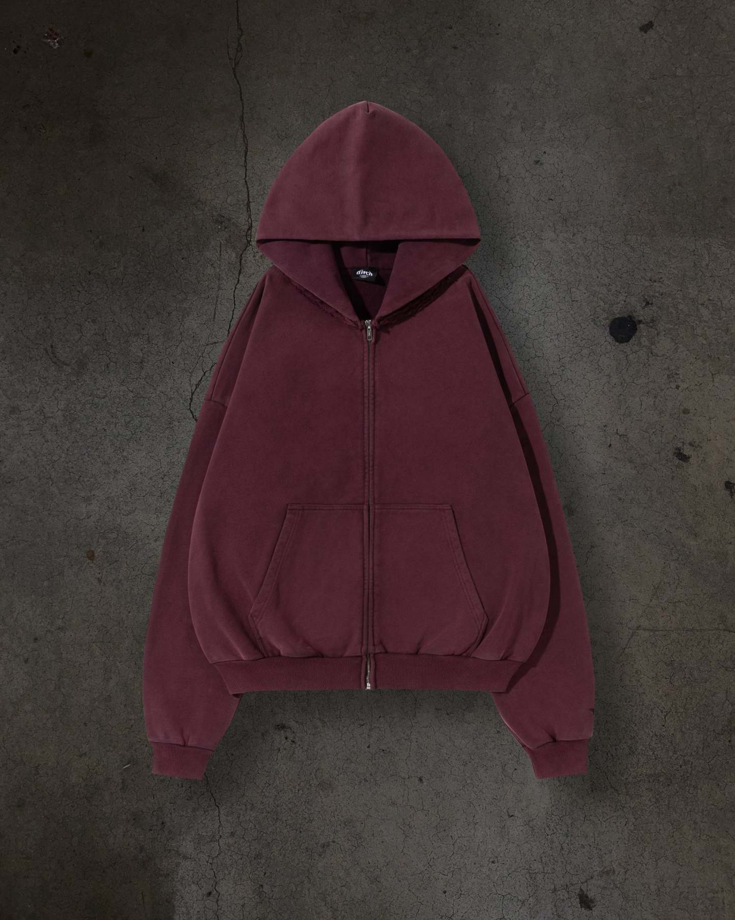 BLANK ZIPUP (CRIMSON)-IYAMIUIO