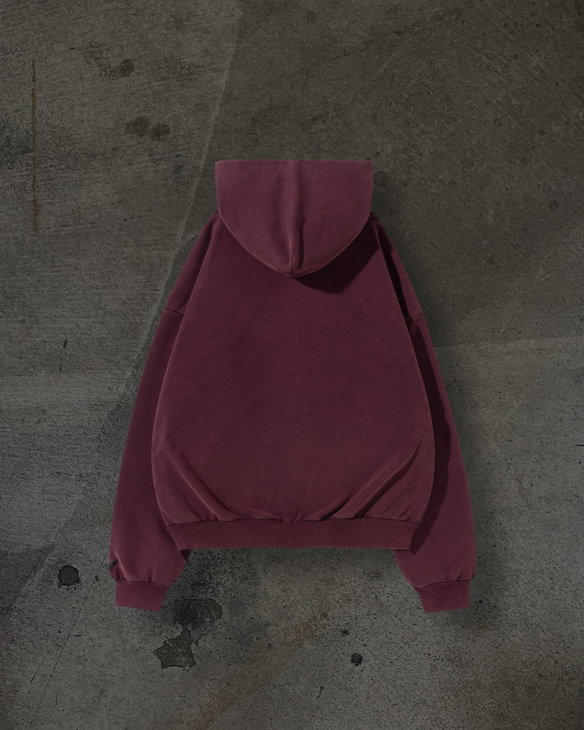 BLANK ZIPUP (CRIMSON)-IYAMIUIO