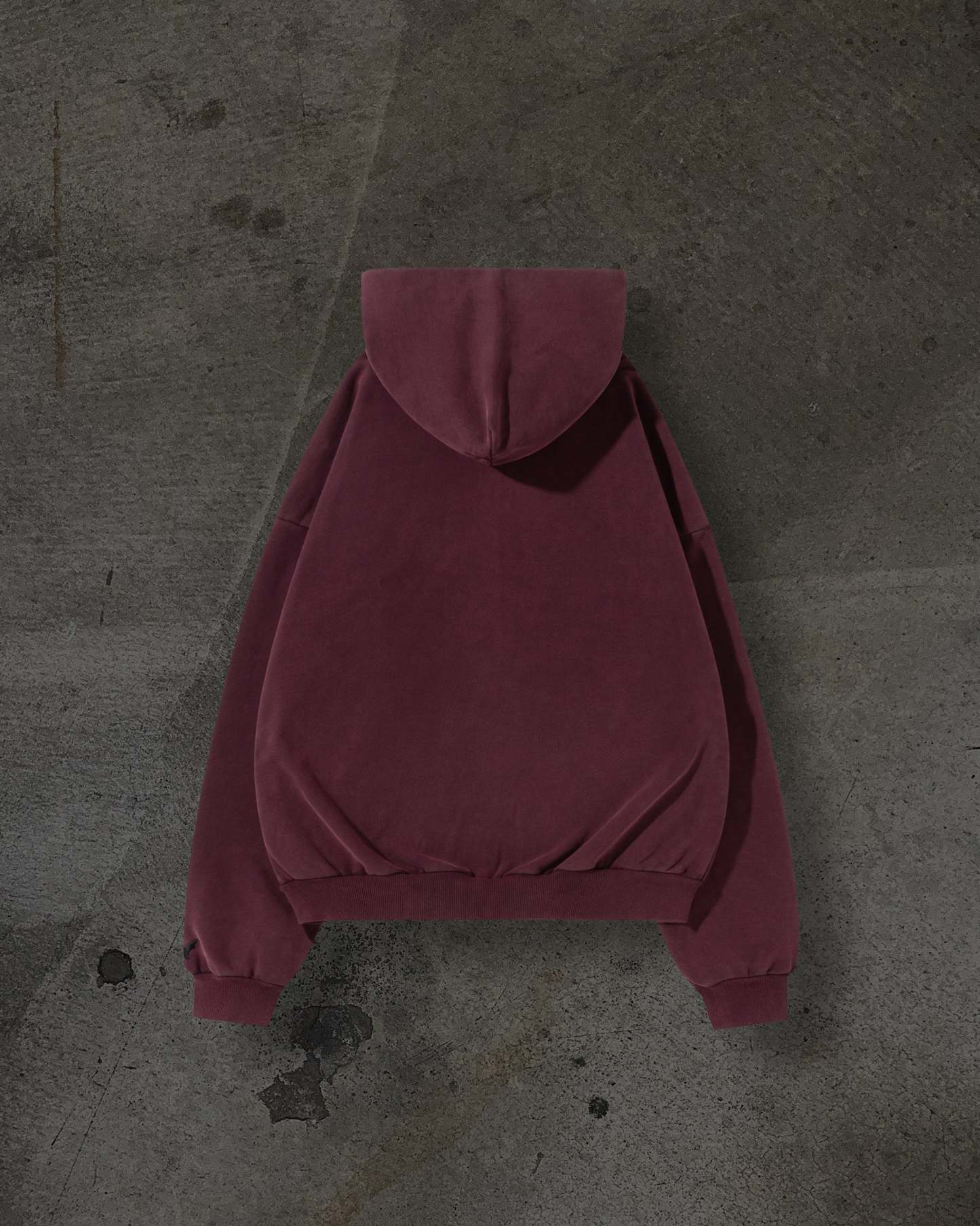 BLANK ZIPUP (CRIMSON)-IYAMIUIO