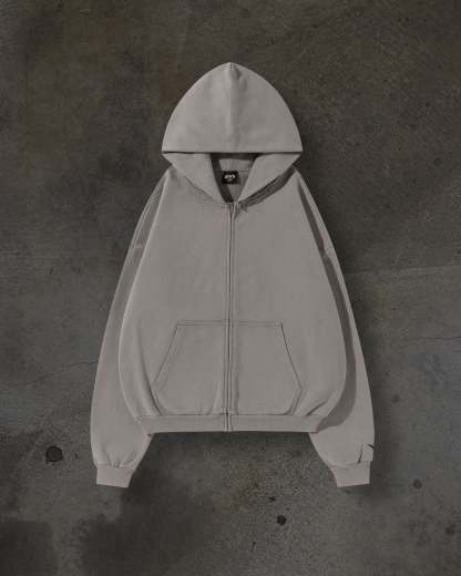 BLANK ZIPUP (SAND)-IYAMIUIO