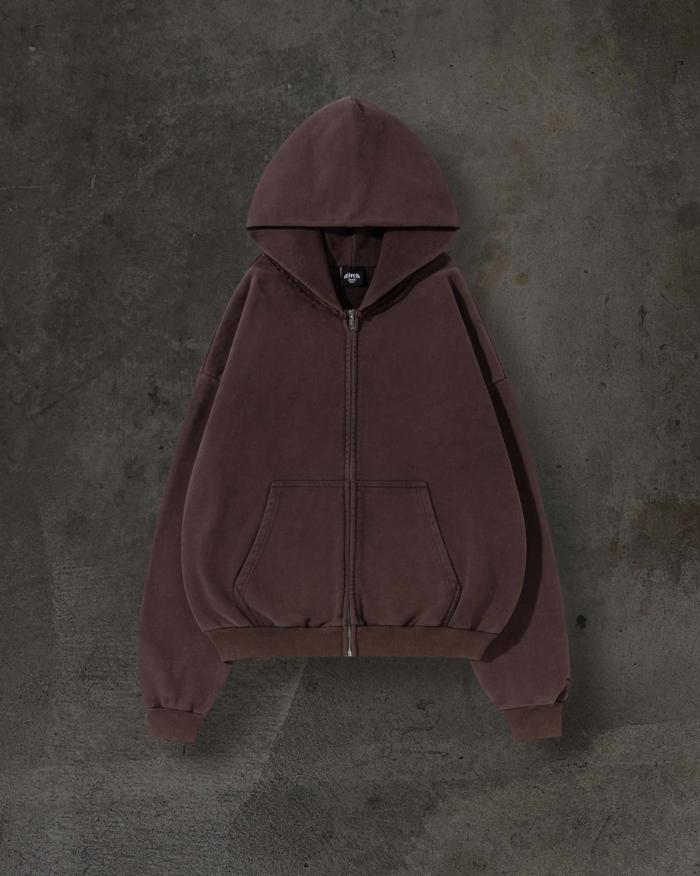 BLANK ZIPUP (MOCHA)-IYAMIUIO