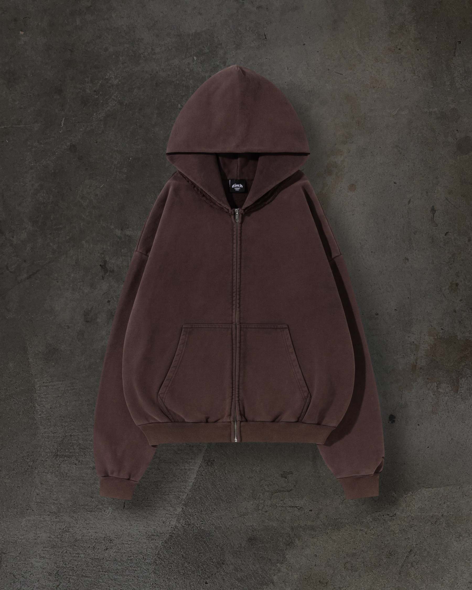 BLANK ZIPUP (MOCHA)-IYAMIUIO