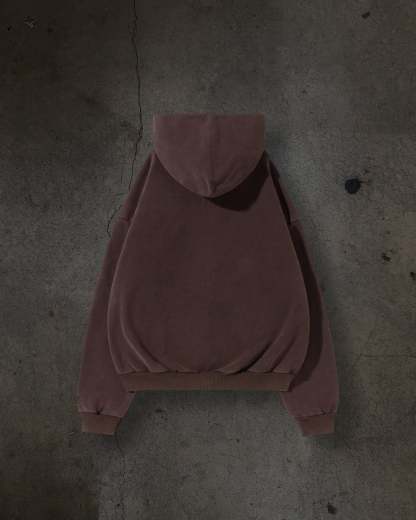 BLANK ZIPUP (MOCHA)-IYAMIUIO